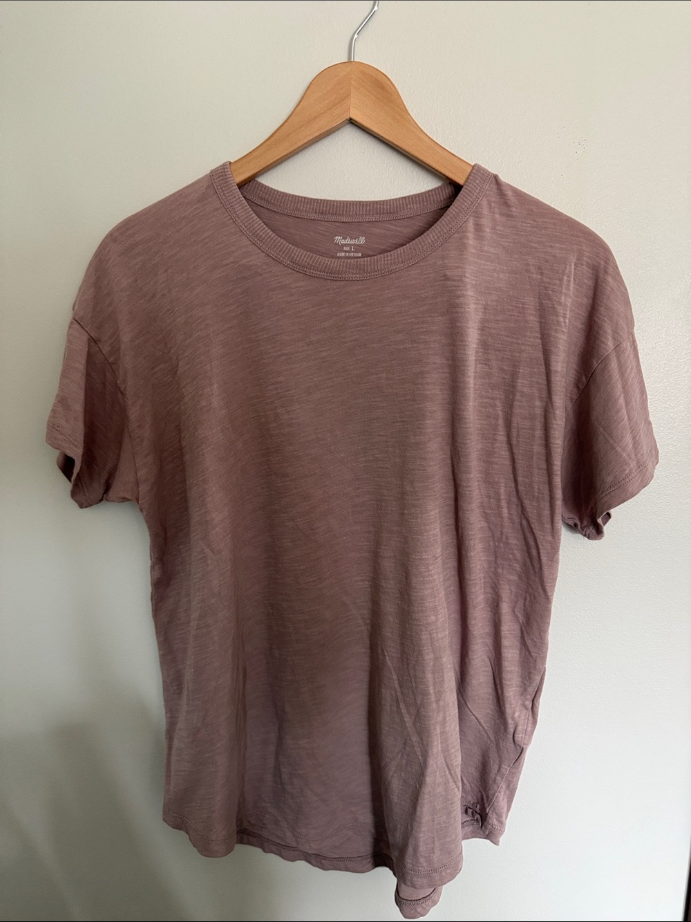 Madewell Crewneck T-Shirt in Dusty Mauve